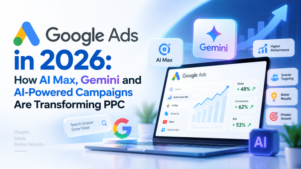 Google Ads 2026 with AI Max, Gemini and AI-powered campaigns transforming PPC advertising